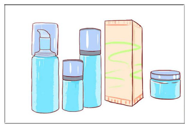 护肤品加盟店商品陈列